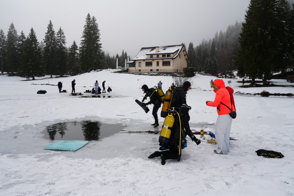 Plongée glace Lac Genin