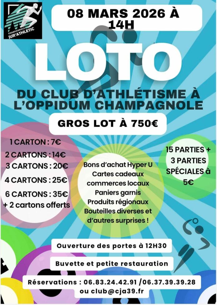 Club athlétisme Champagnole Loto