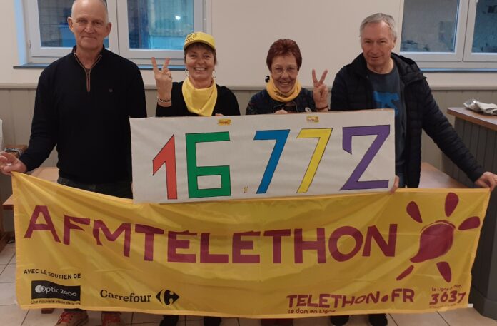 Des bénévoles de la Côte des Vignes téléthon 2025 côte vignes