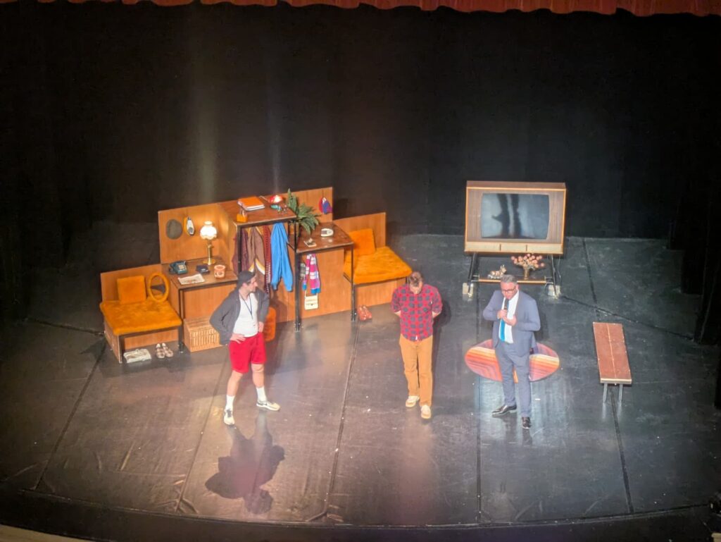 Gérôme Fassenet et Virgile Charlot lors de l’inauguration du festival à Lons-le-Saunier