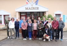maire Patrice Boulanger accompagné de ses adjoints
