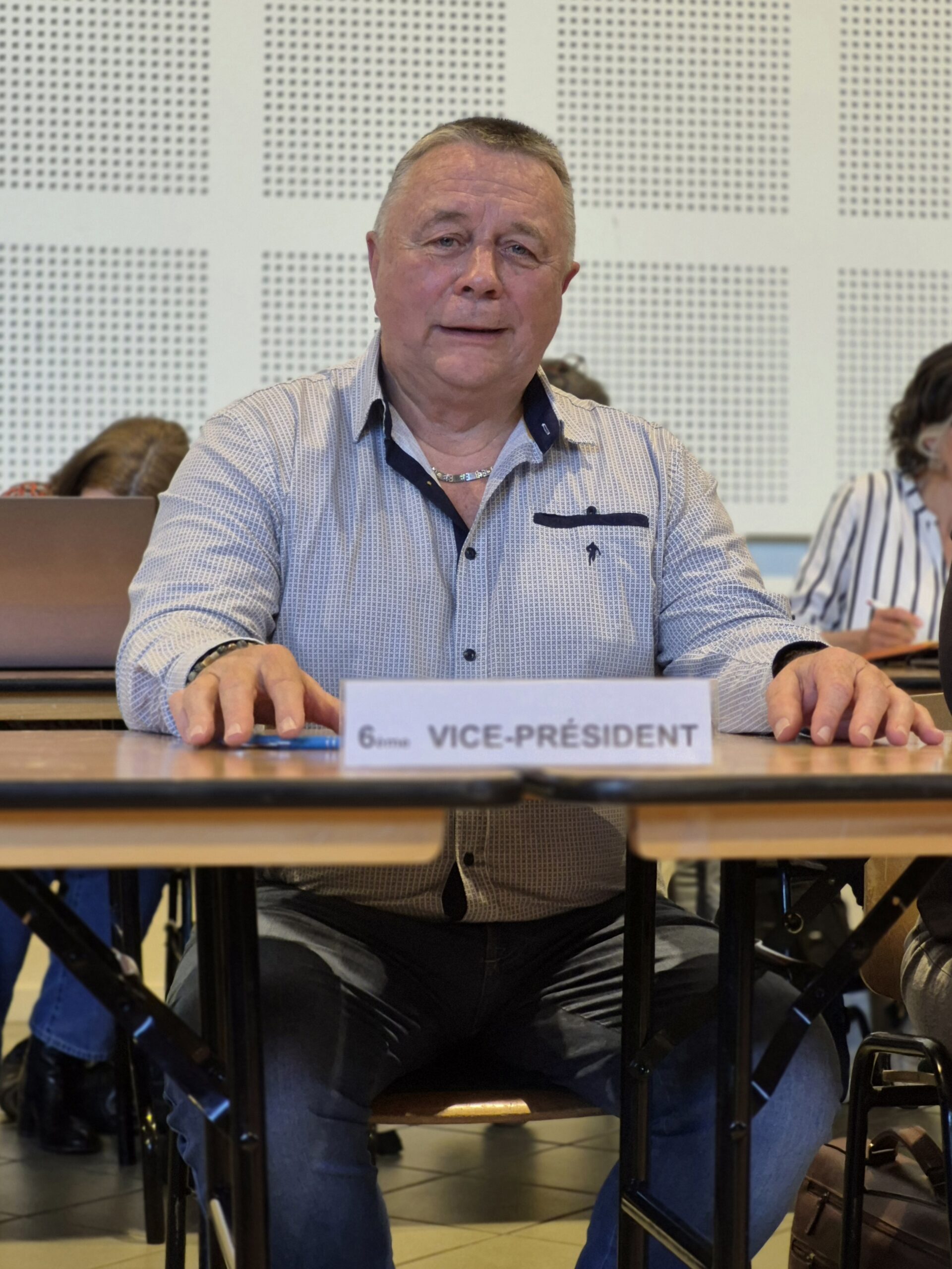 Vue de la salle, conseillers communautaires en réunion