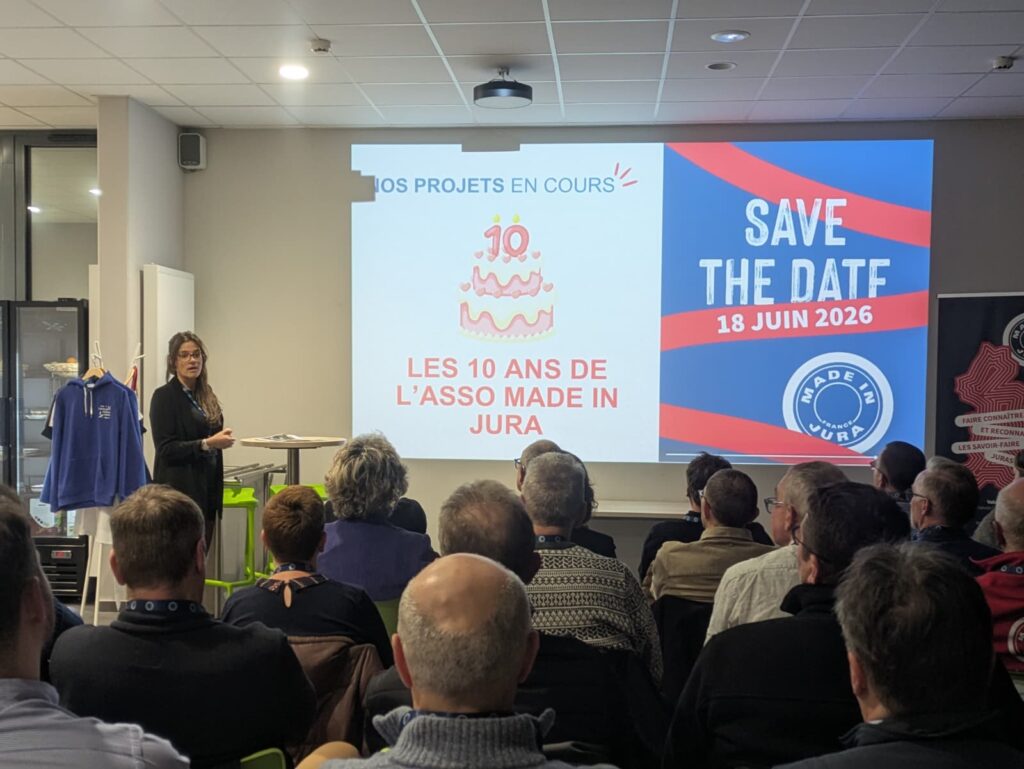 Présentation du projet boutique physique Made in Jura lors de l
