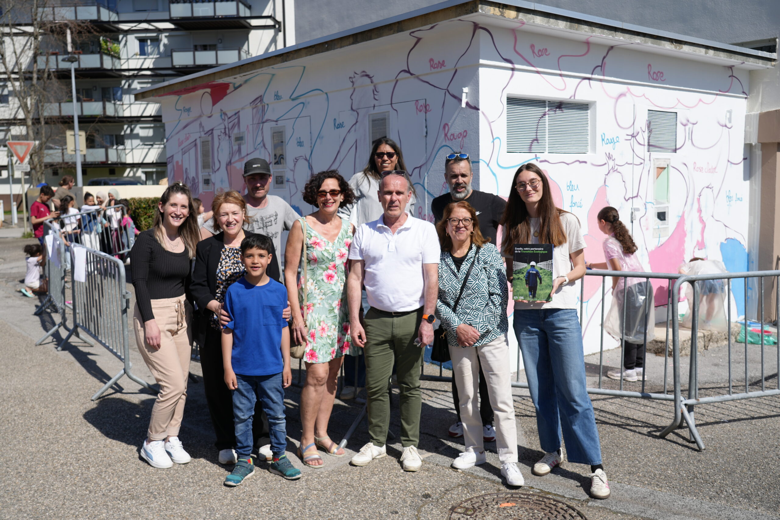fresque collaborative Oyonnax