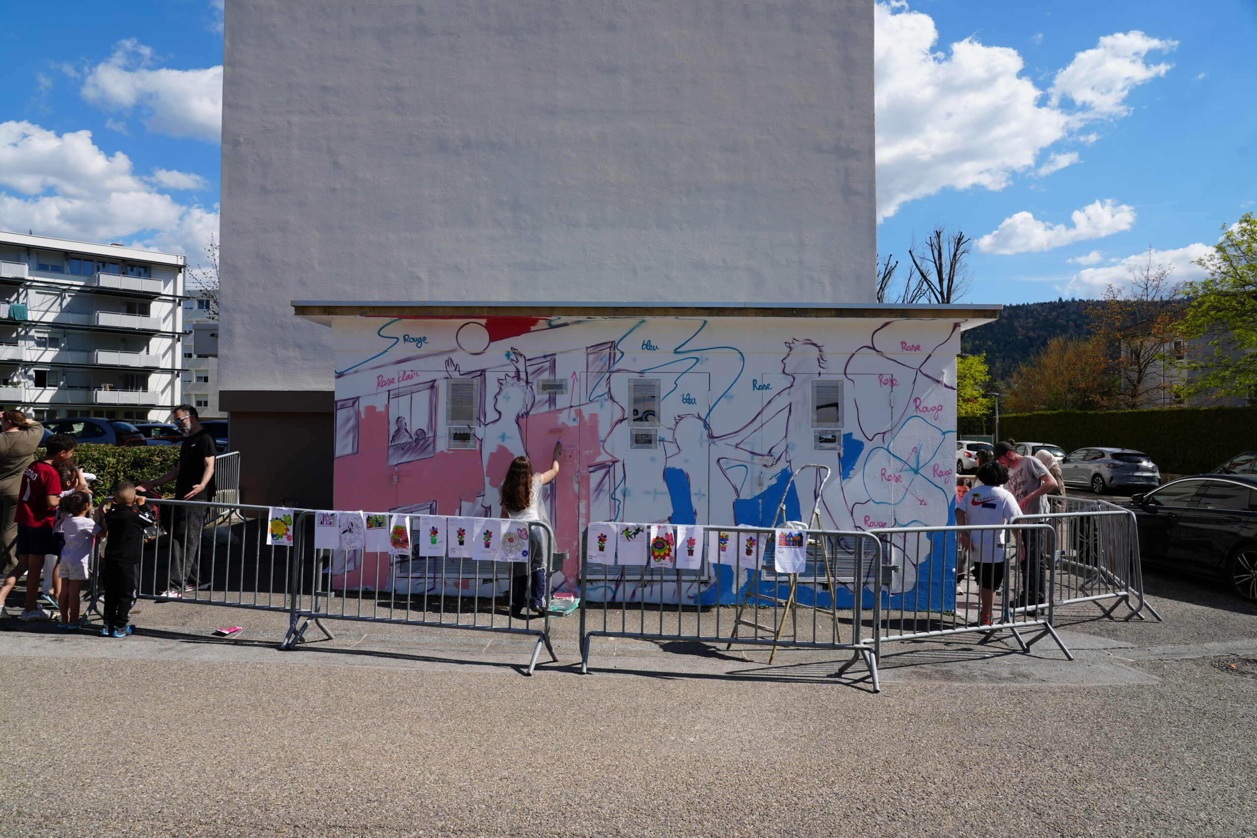 fresque collaborative Oyonnax