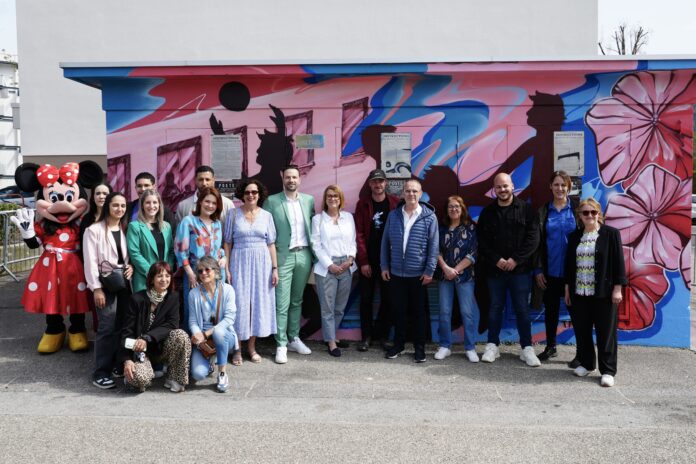 fresque collaborative Oyonnax