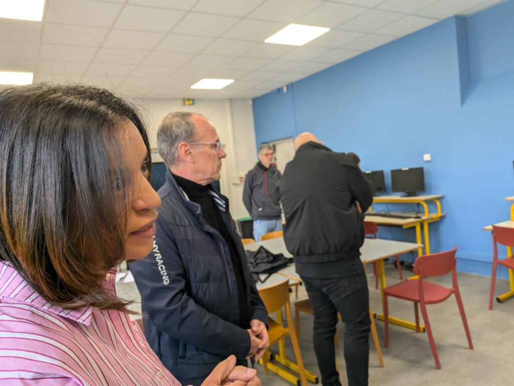 Directrice de l’E2C Oyonnax lors de l’inauguration