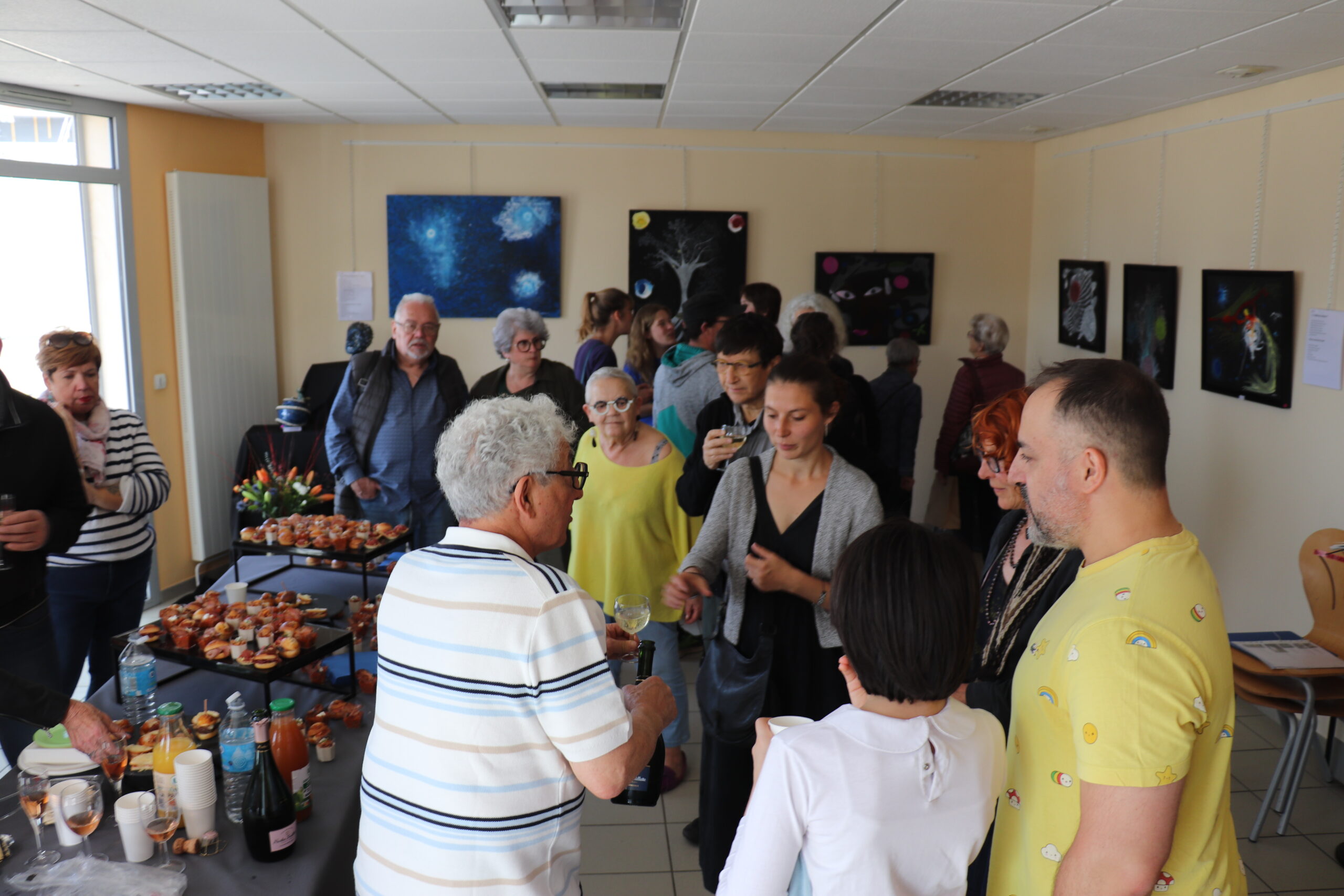 Joseph Géoui au vernissage de l’exposition à Arinthod
