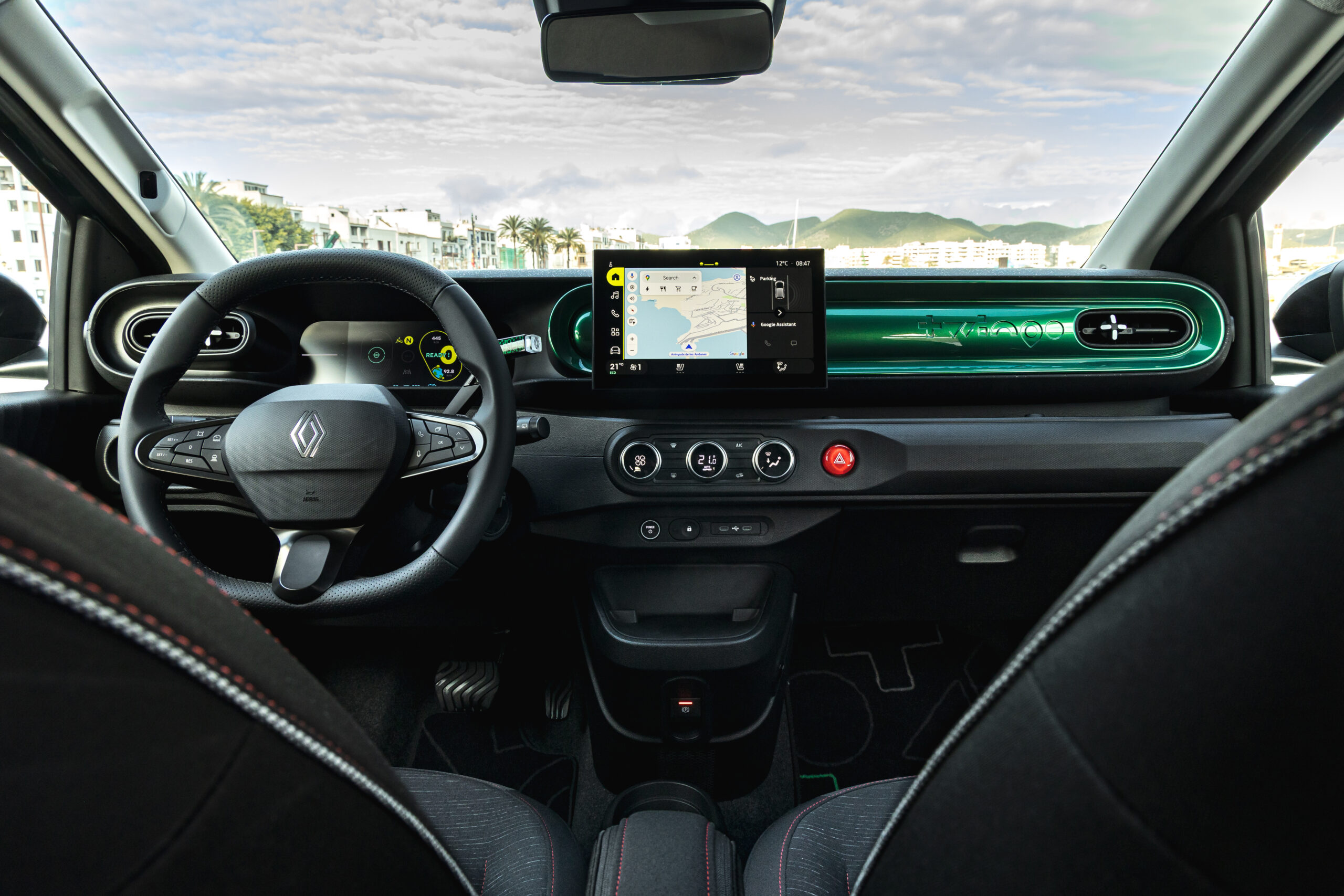 Renault Twingo E-Tech 2026 vue de l'intérieure