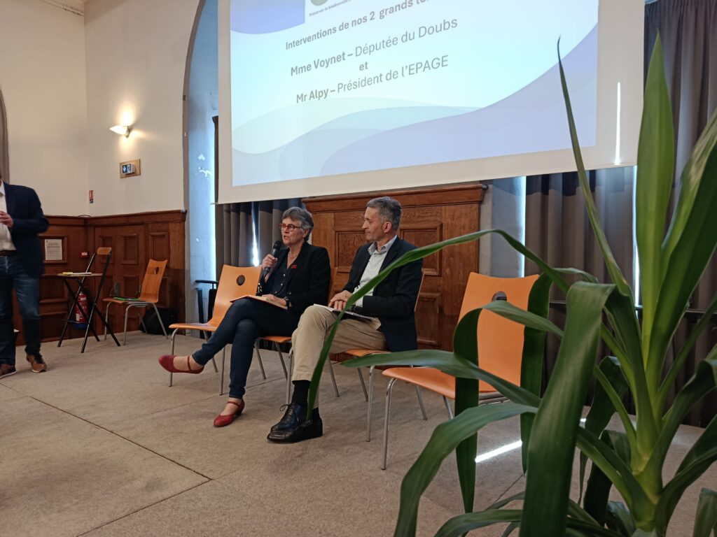 Dominique Voynet et Philippe Alpy lors du GIEEM