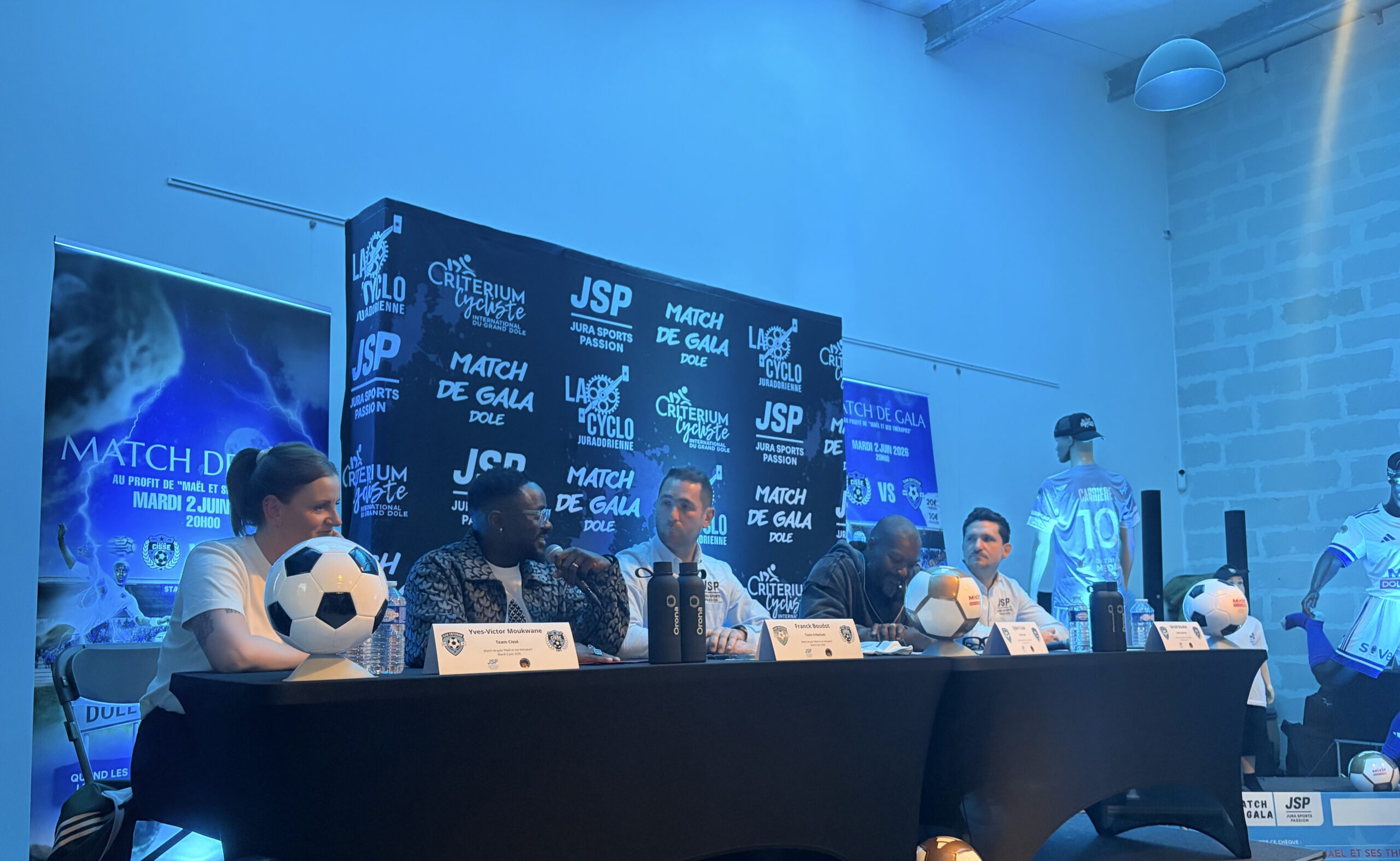 Djibril Cissé en conférence pour match caritatif à Dole