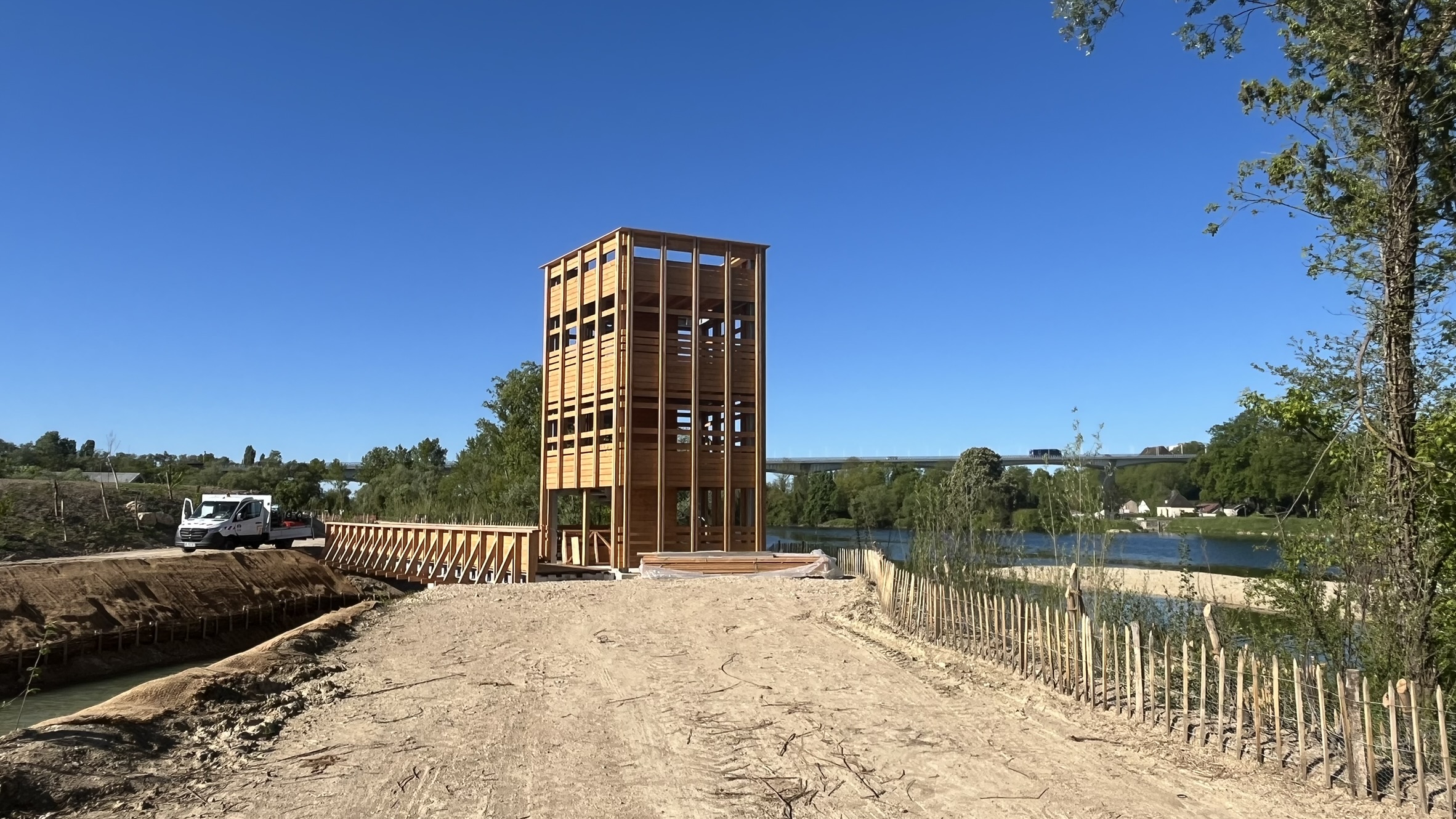 Travaux du futur parc urbain de Dole en cours