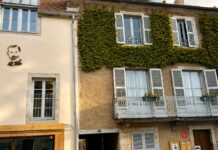 Arbois. Un portrait contemporain de Louis Pasteur sur sa maison Maison Louis Pasteur Arbois