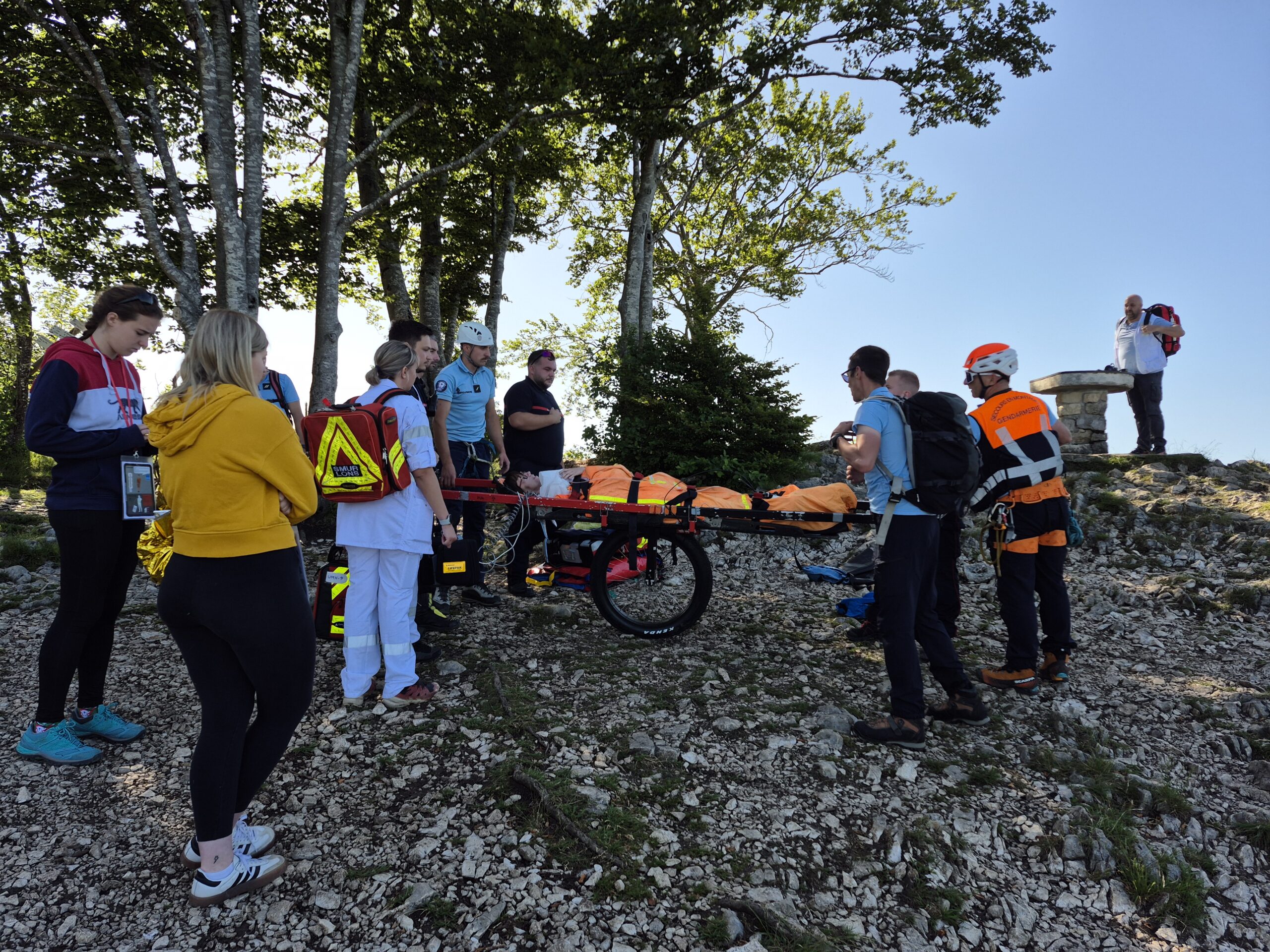 Exercice de secours au Pic de l’Aigle, Jura