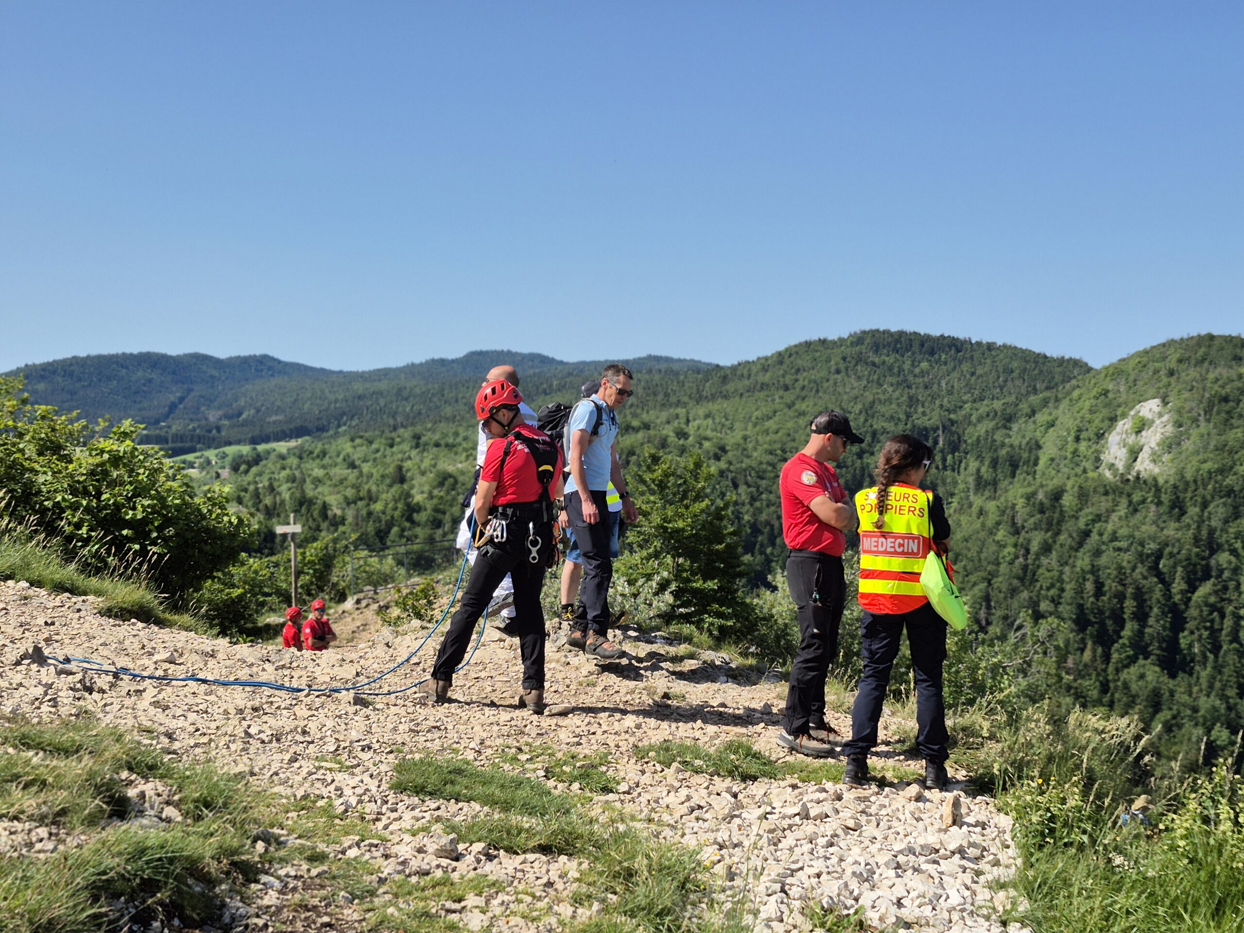 Pompiers et secours mobilisés sur le parking du Pic