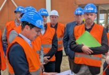 Branges. Le chantier du complexe sportif dans les temps, le clos couvert achevé d’ici l’été Jérôme Durain au Complexe sportif Branges 2026