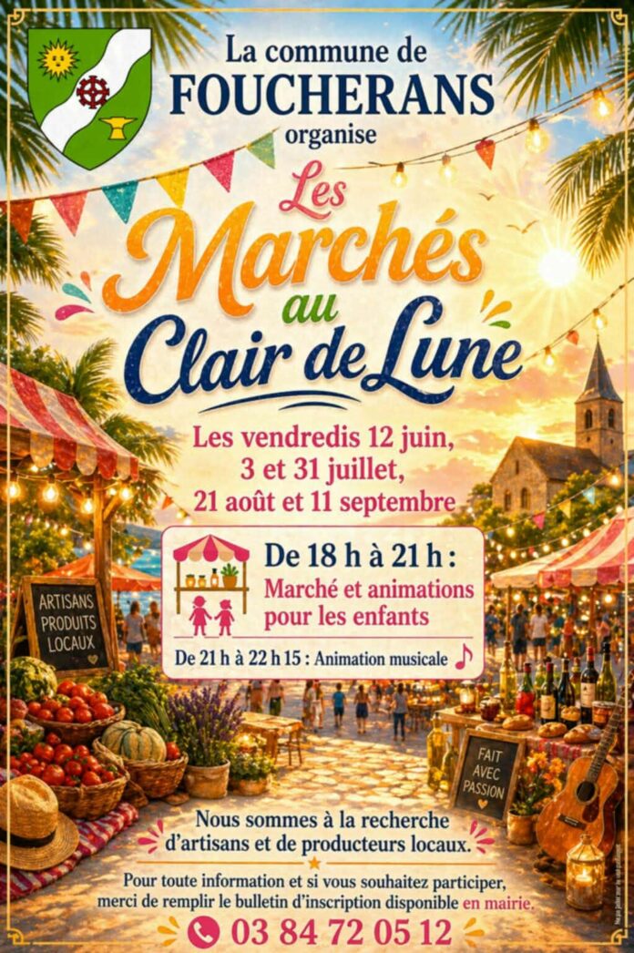 Marché au Claire de Lune Foucherans