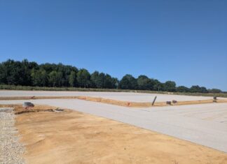 avancée du parking poid lourd à beaurepaire-en-bresse
