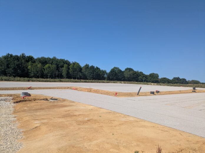 avancée du parking poid lourd à beaurepaire-en-bresse