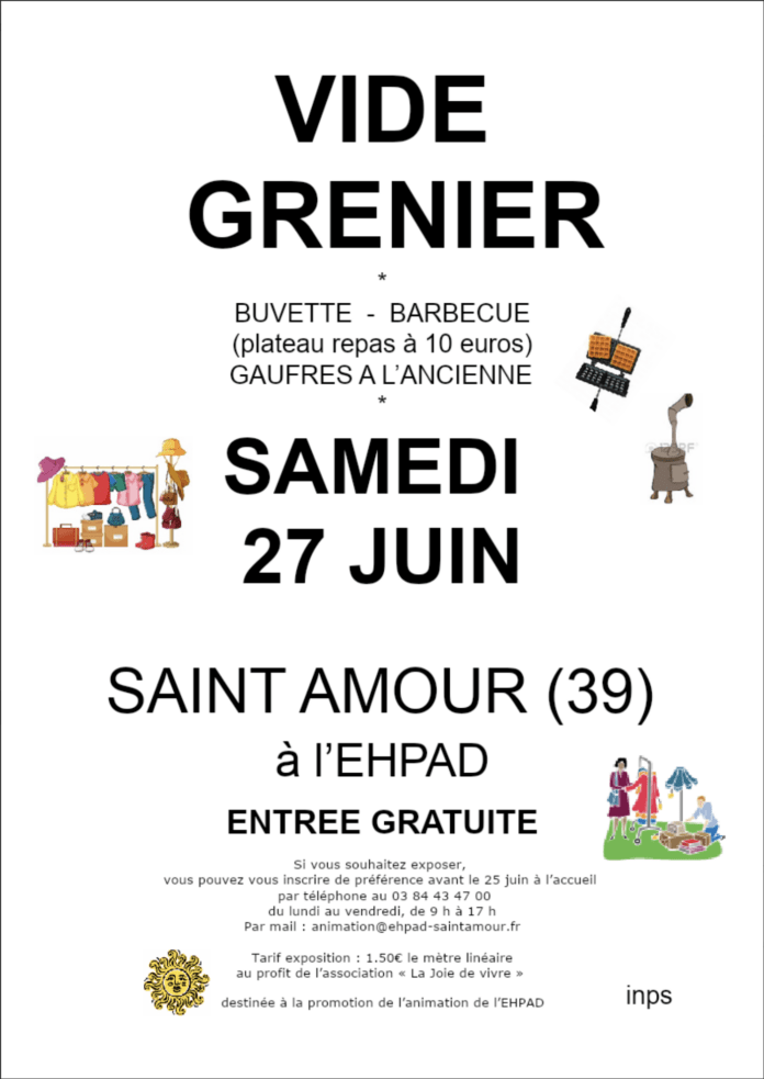 Vide Grenier Ephad Saint Amour