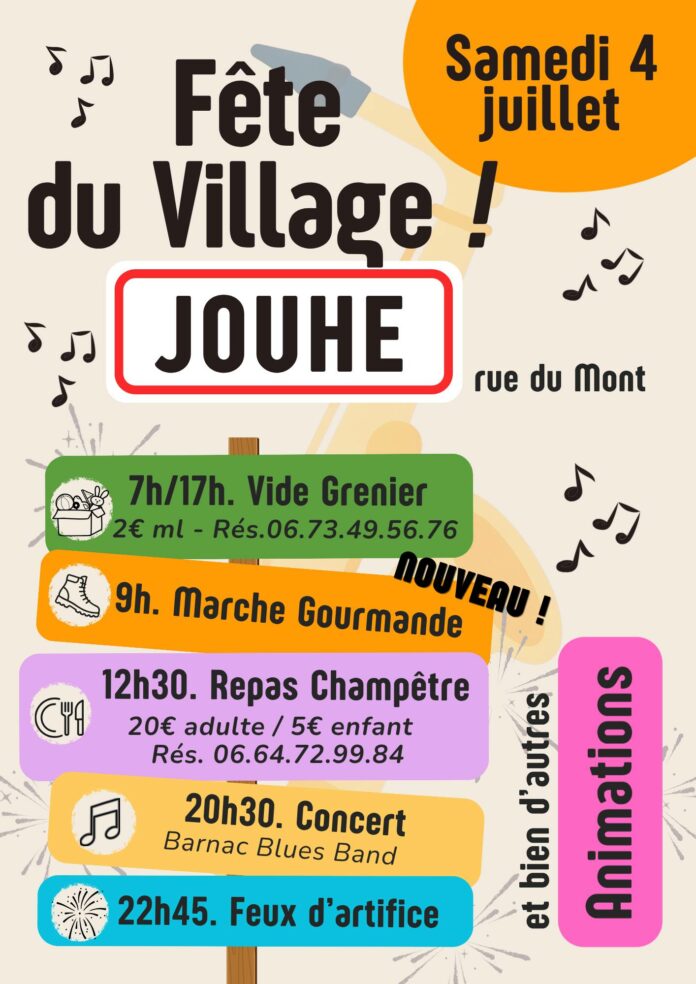 Fête du village de Jouhe