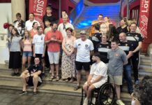 Les sportifs lédoniens à la Caborde office tourisme