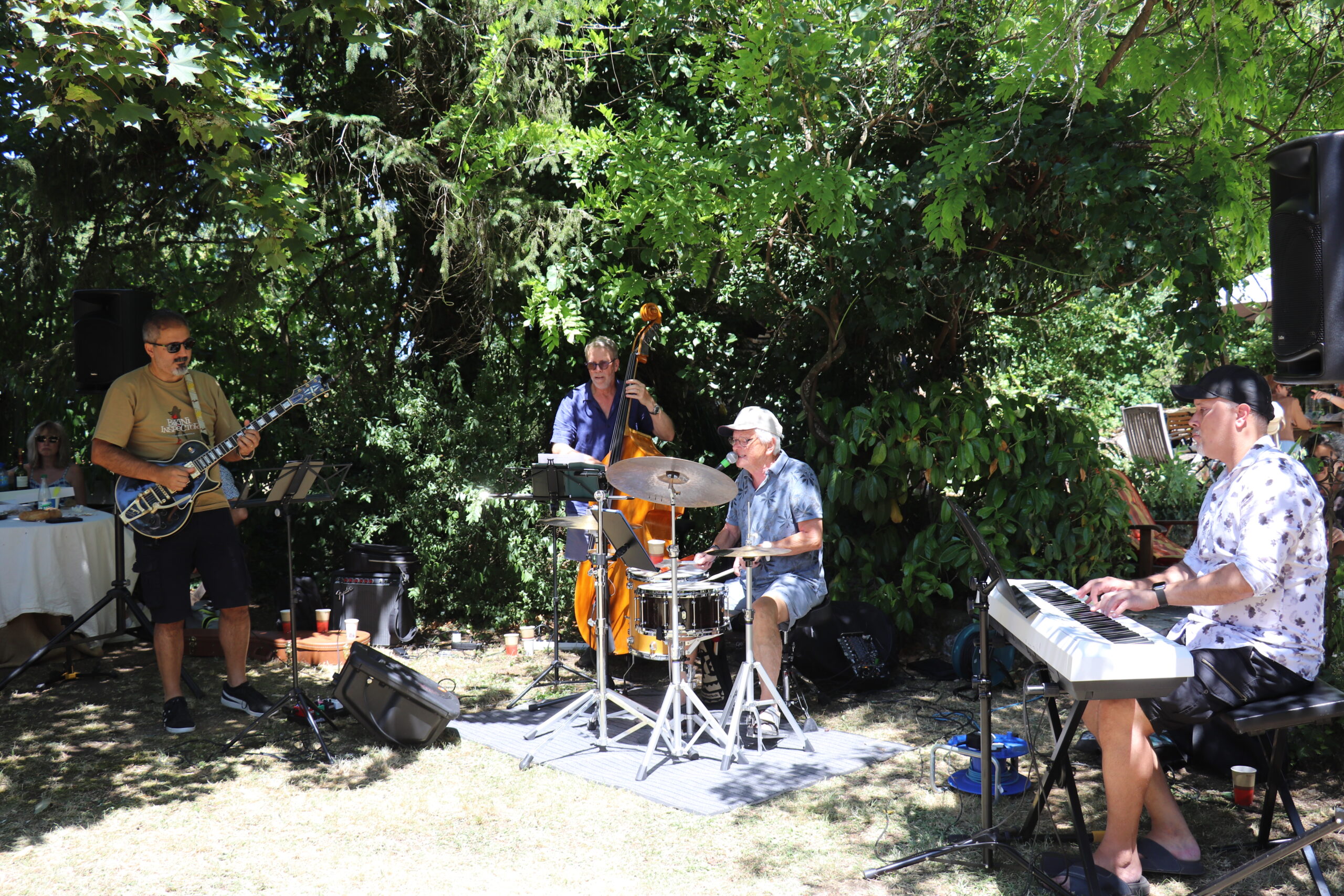Jazz Quartet sur scène au festival Musique au Paradis