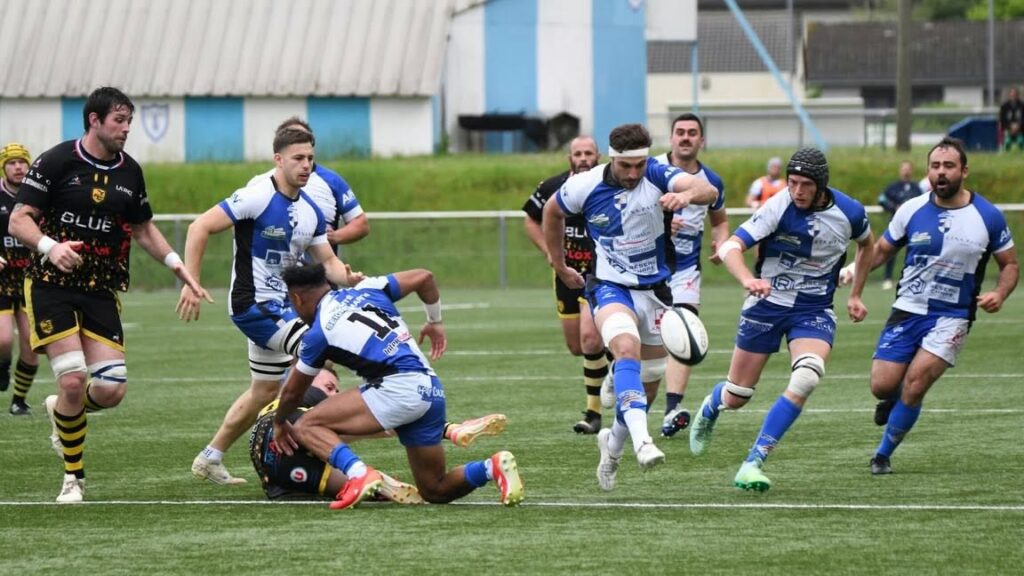 Rugbymen de l’US Nantua lors d’un match
