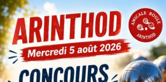 Concours de pétanque arinthod amicale des boules