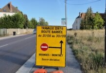 travaux carrefour Branges