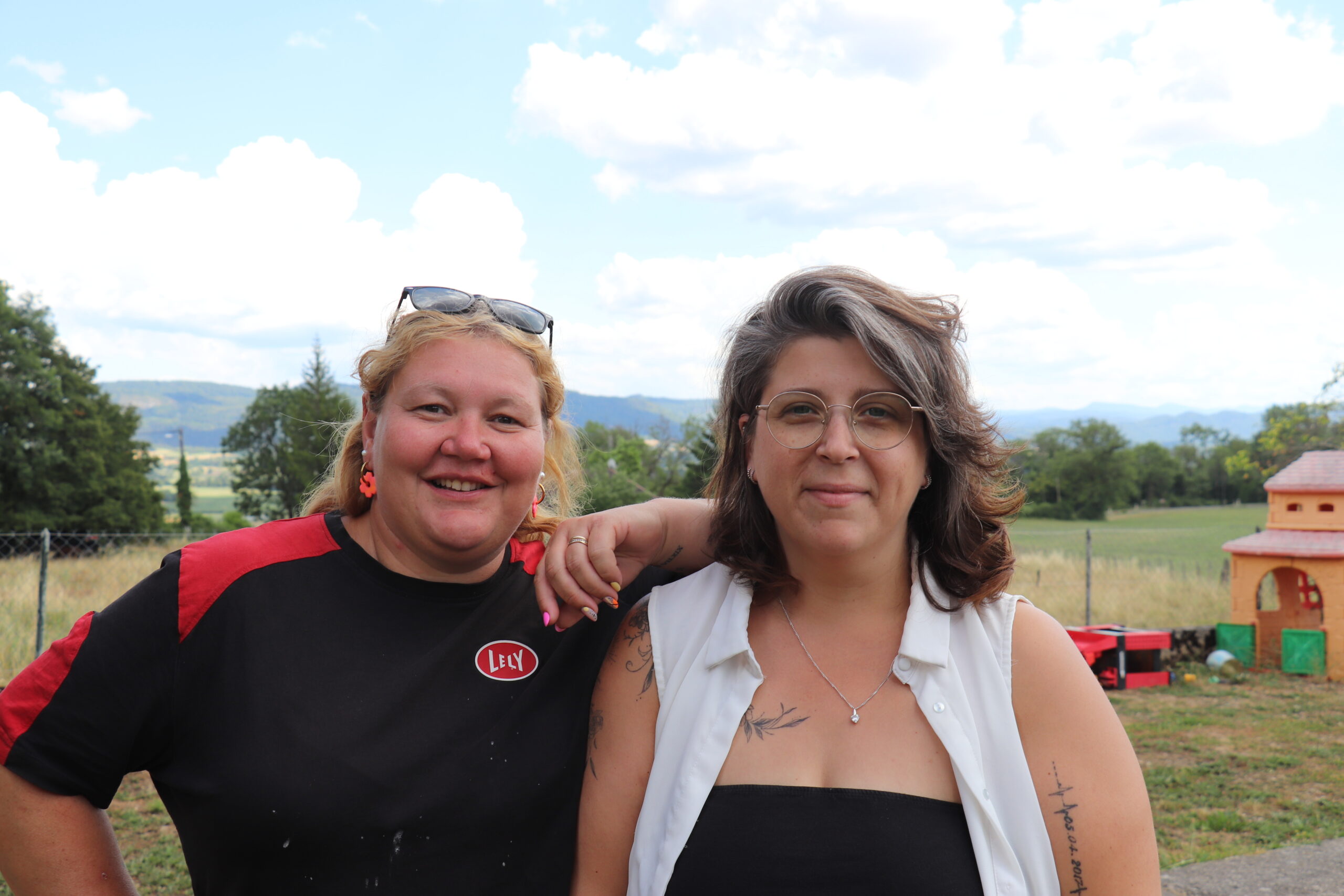Fanny et Gwenaëlle, équipage des Meuh du 39