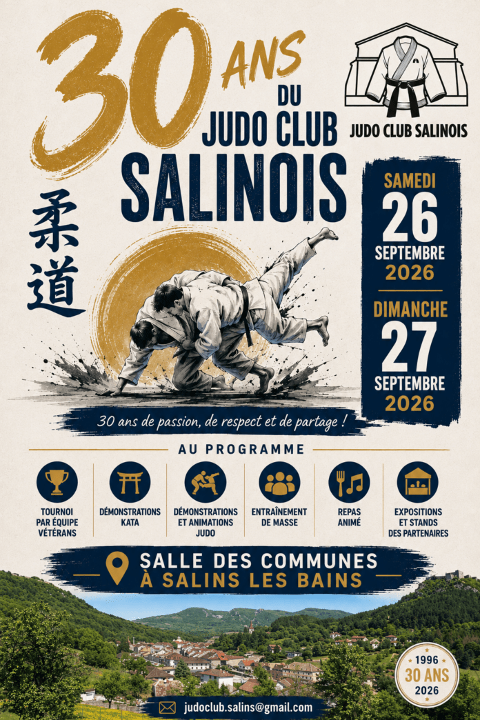30 ANS DU JUDO CLUB SALINOIS recto