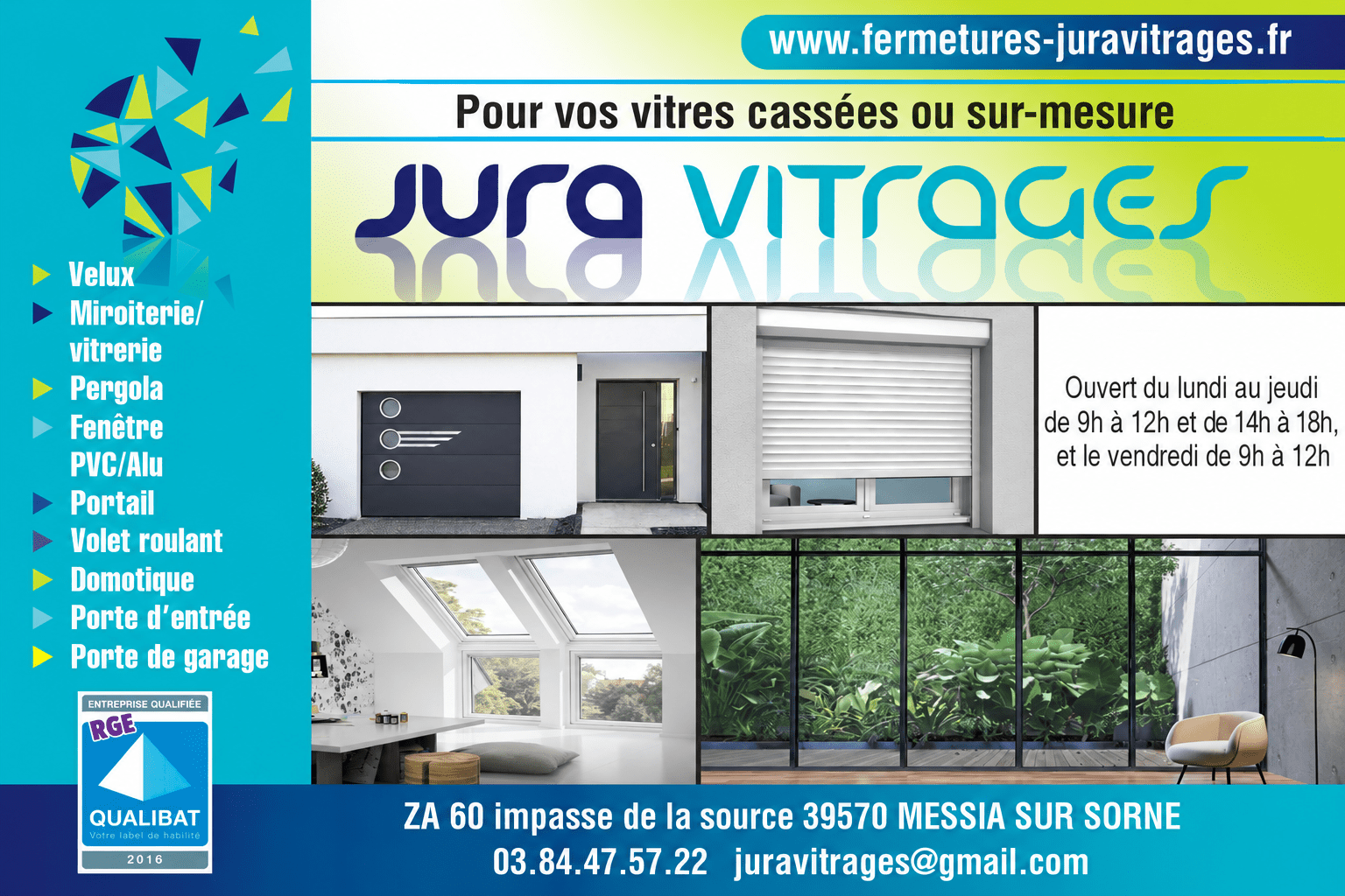 Carré d'article Jura Vitrages