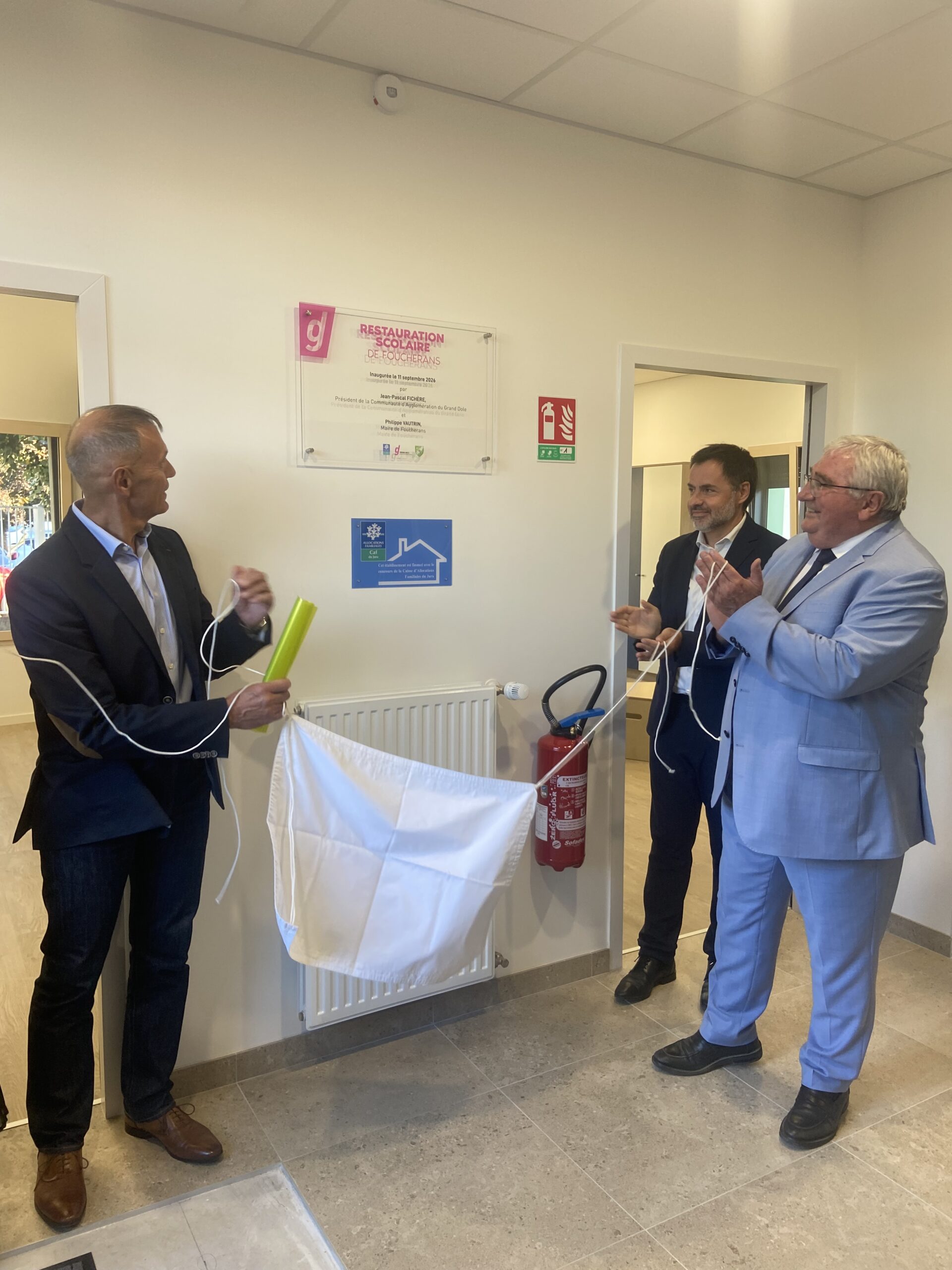 Inauguration du nouveau restaurant scolaire à Foucherans
