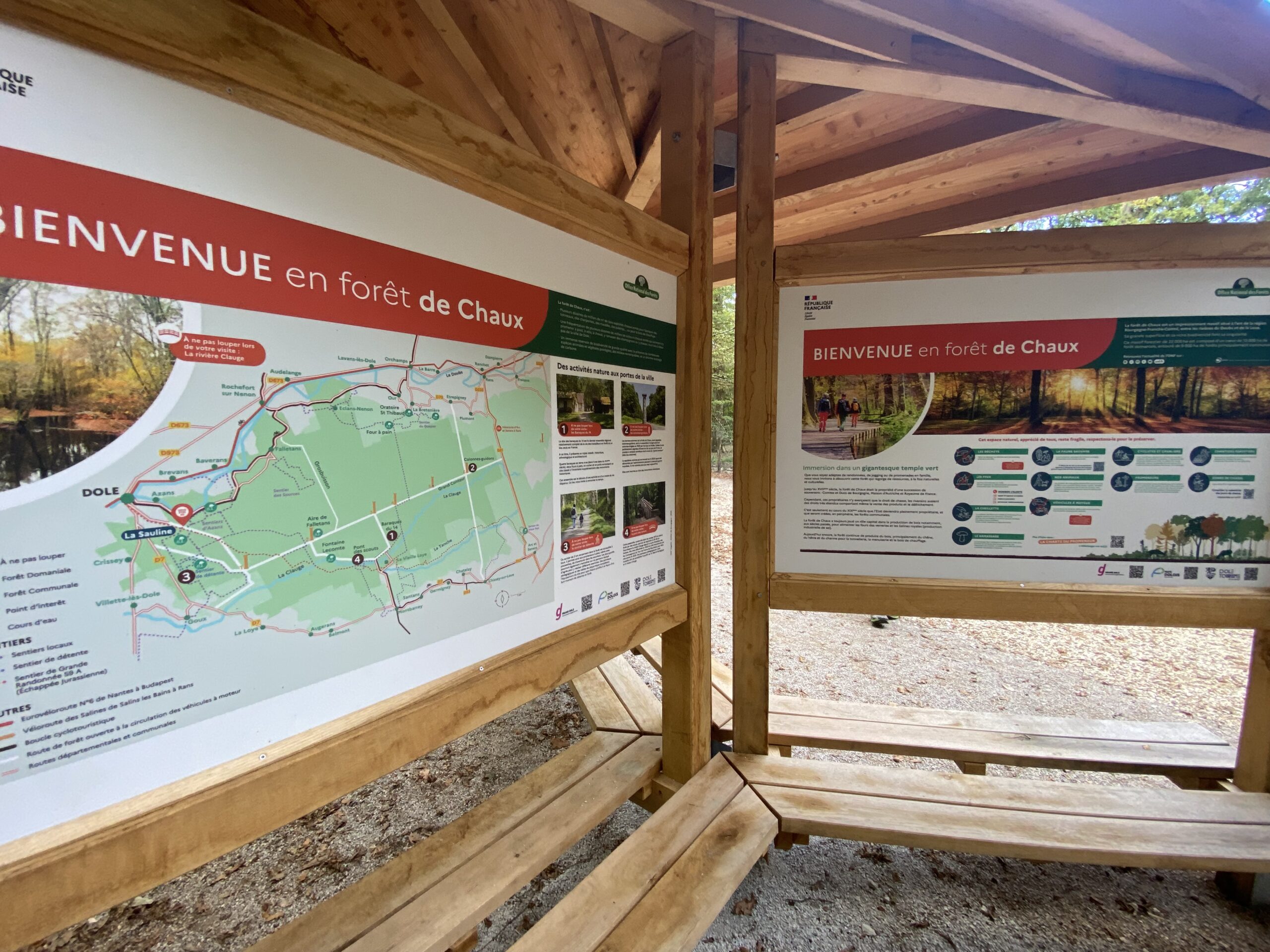 Inauguration des aménagements en forêt de Chaux