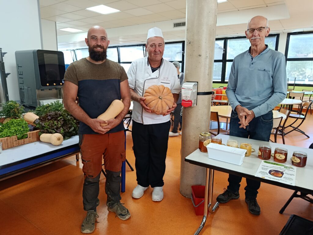 Producteurs locaux à l’Enilea, échange avec les élèves