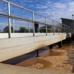 Bassin de traitement des eaux usées de la station