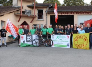 Arinthod. Le Défi Vélo Bruno Kohlhuber fait étape au centre de secours
